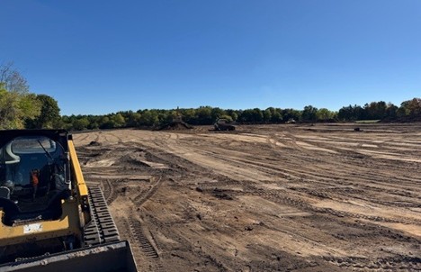 Klondike Park Road well and pumping station construction photo Fall 2025