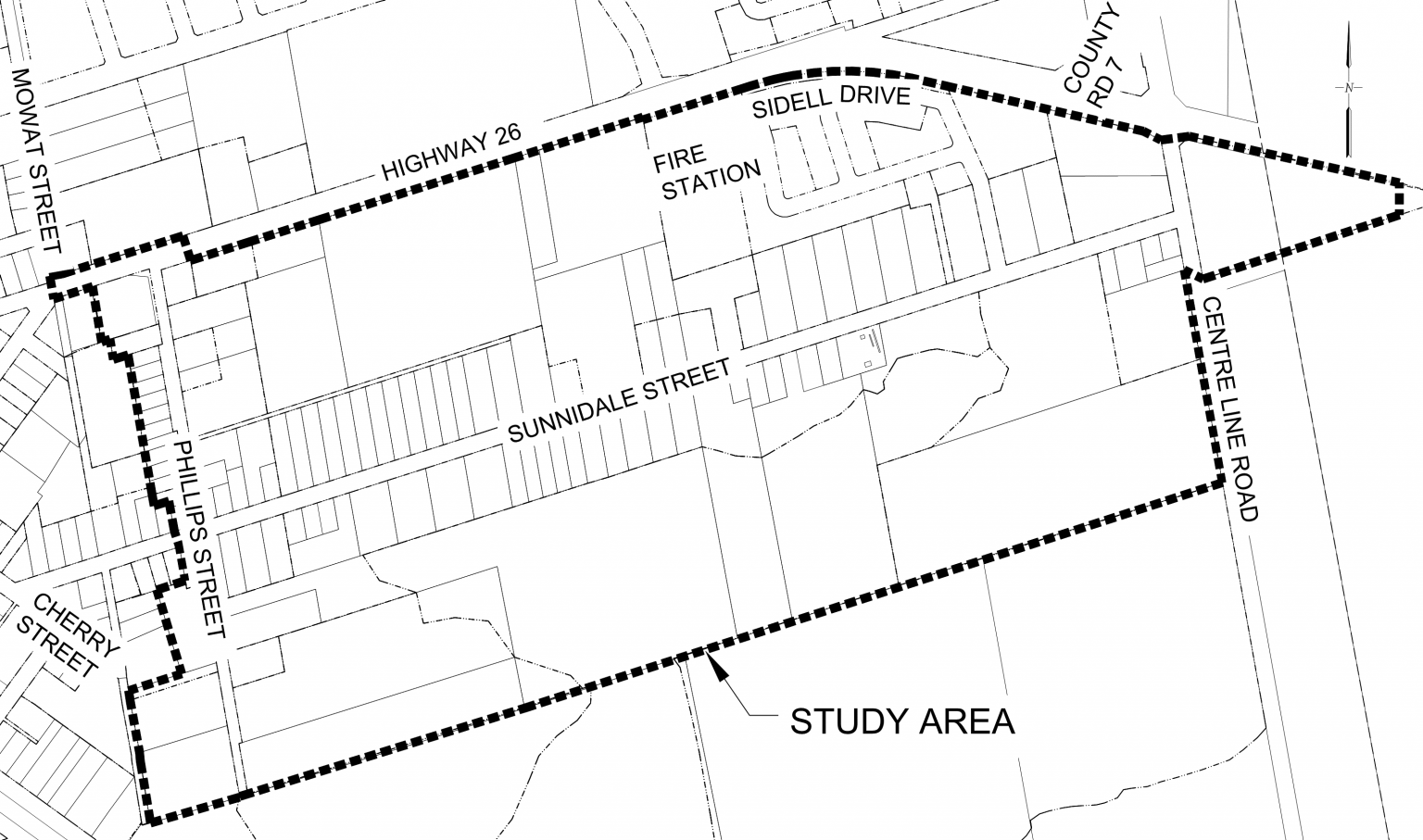 Environmental Assessment - South East Stayner Sanitary Servicing Map