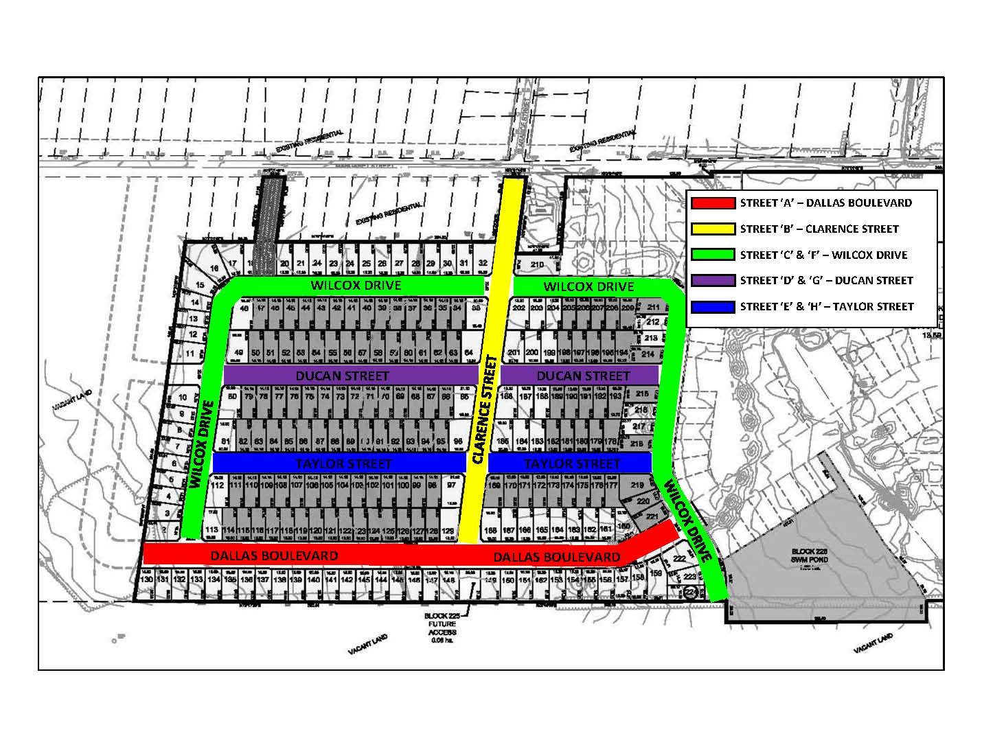 Ashton meadows - Five Street Names Map - April 2021