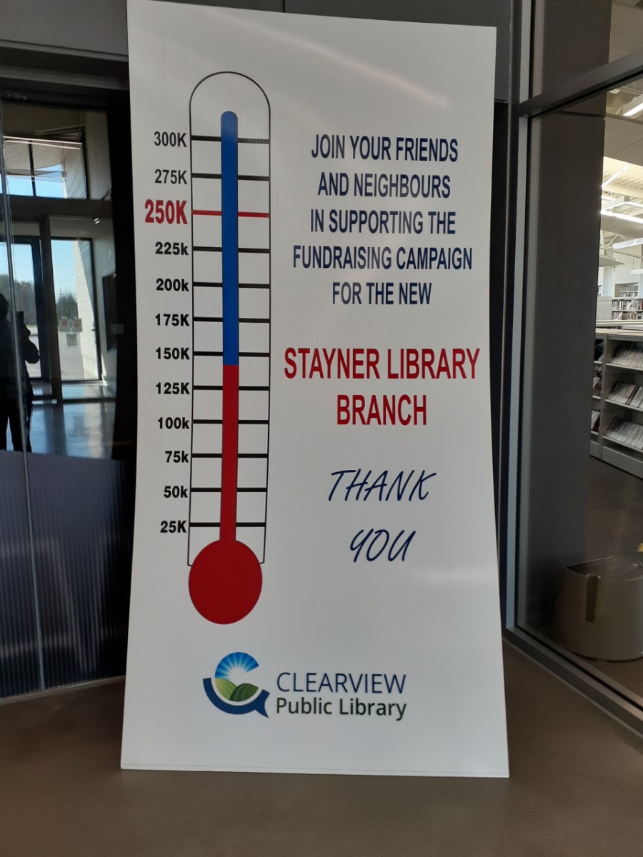 Stayner Branch Fundraising Thermometer