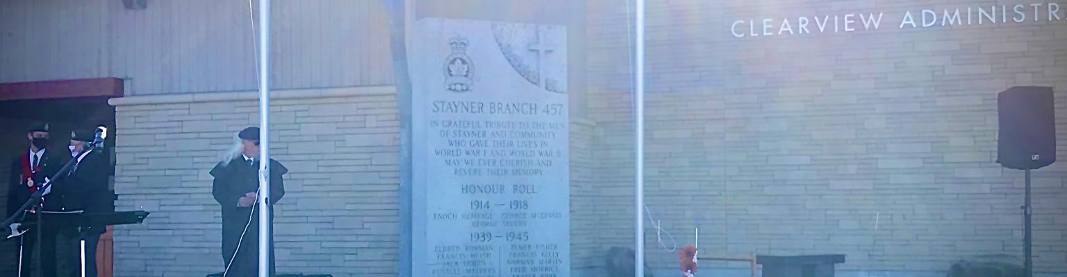 Stayner Cenotaph Remembrance Day
