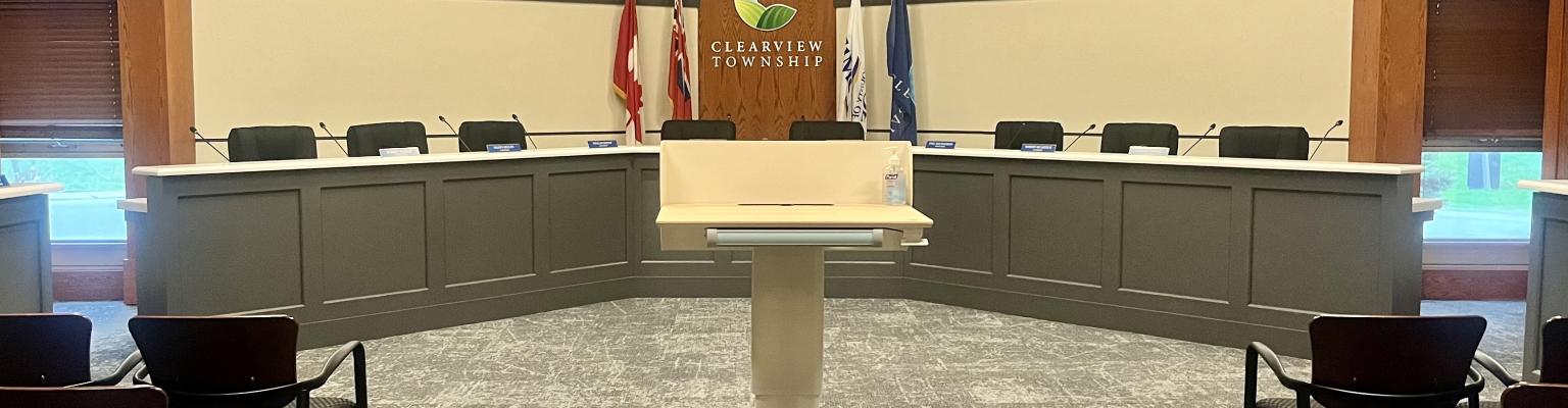 Clearview Council Chambers - April 2024