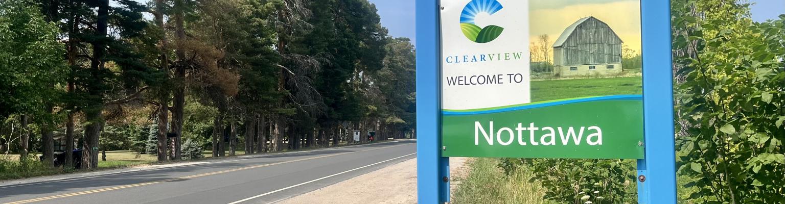 Nottawa Community Sign - South