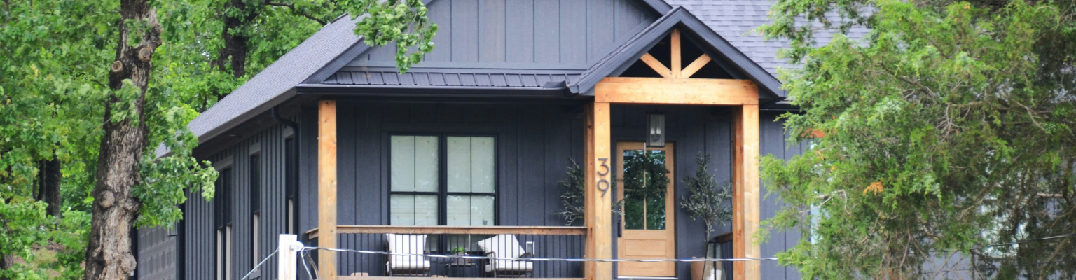 Beautiful Rural Home Front Porch