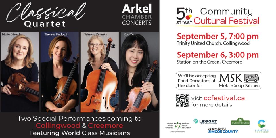 Classical String Quartet at Station on the Green - September 6