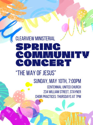 Spring Community Concert Poster