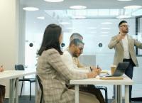 People attending a presentation